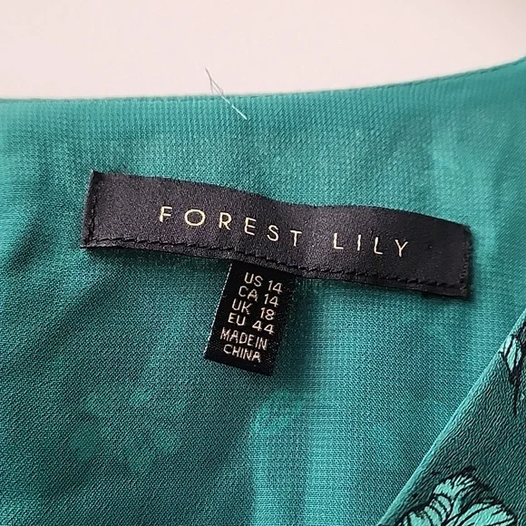 Forest Lily Ruffle Floral Pattern Dress - Picture 6 of 10